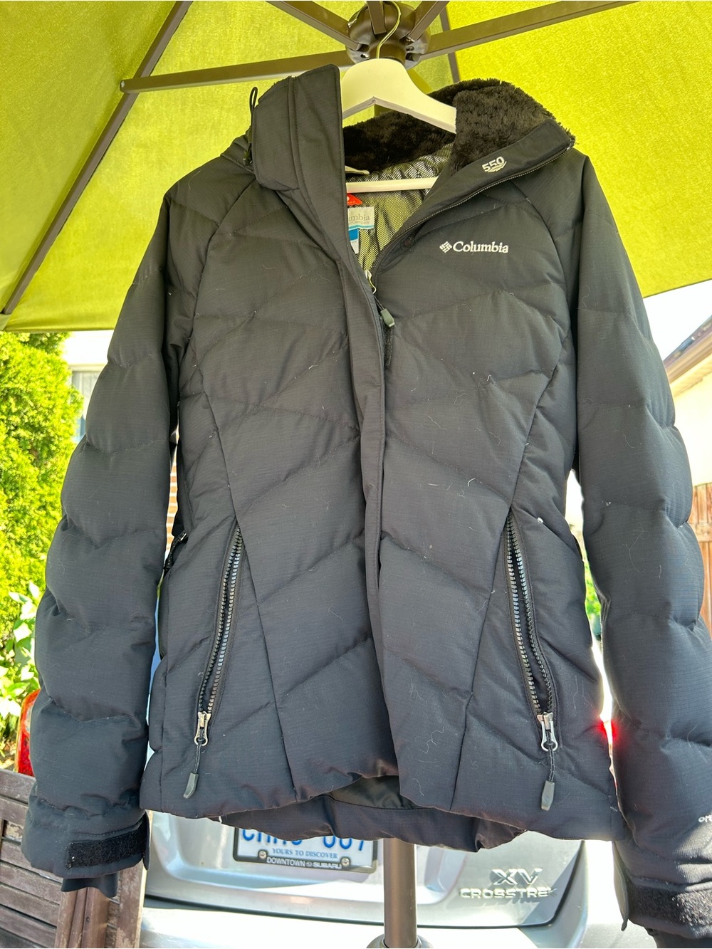 Columbia Black Quilted Women’s Insulated Hooded Jacket